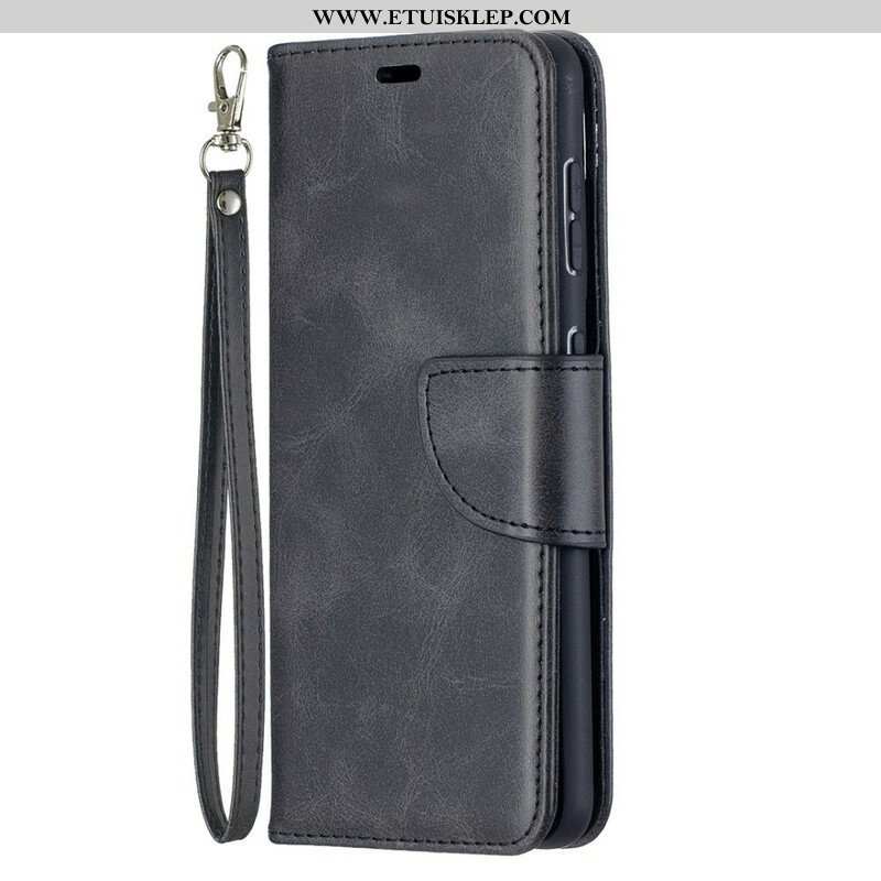 Etui Folio do Samsung Galaxy S21 5G Skórzany Futerał Gładka Klapa Ukośna